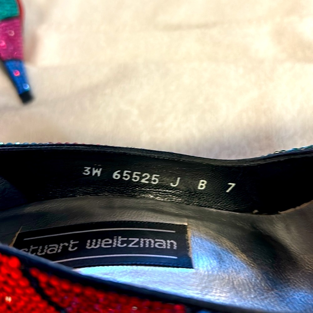 Vintage Stuart Weitzman Signature Total Rhineston… - image 3